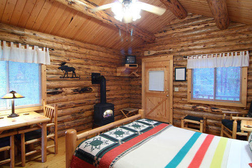 Silverwolf Log Chalets Coram Exterior foto