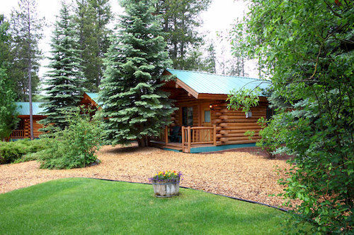 Silverwolf Log Chalets Coram Exterior foto